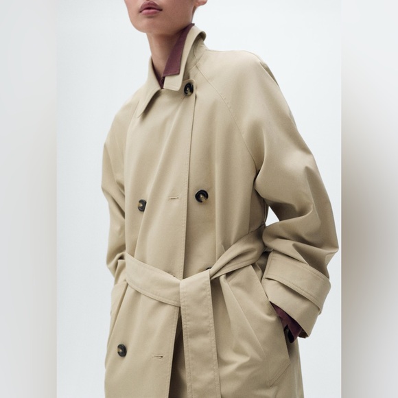 Mango oversized trench coat zara aritzia abercrombie frankie shop theory ASOS - Picture 4 of 10